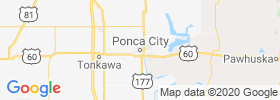 Ponca City map